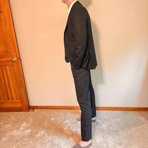 J-crew Wool ludlow suit, vest, blazer and pants- dark gray